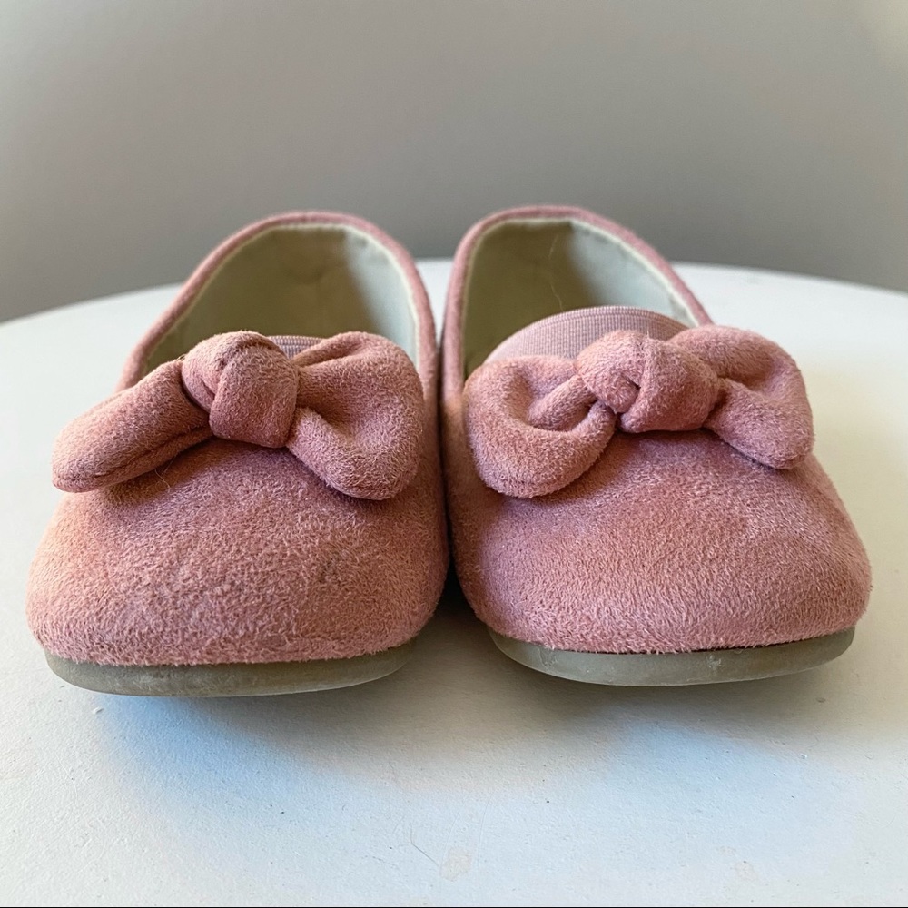 Merence Toddler Girl Ballerina Flats Mary Janes Dusty Pink Size 26 (Toddler 9) - Picture 3 of 7